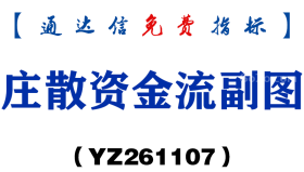 [YZ261107]庄散资金流副图-通达信指标源码分享