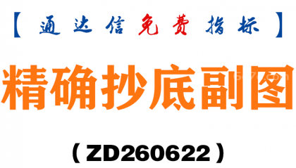 [ZD260622]精确抄底副图－通达信指标源码分享