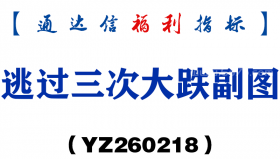 [YZ260218]逃过三次大跌副图－通达信指标源码分享