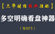 【文华财经指标】多空明确看盘神器指标  多空买卖提示公式（W073）