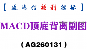 [AG260131]MACD顶底背离副图－通达信指标源码分享