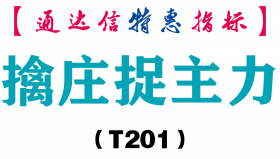 【通达信指标】擒庄捉主力-副图指标公式（T201）