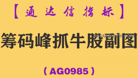 [AG0985]筹码峰抓牛股副图-通达信指标公式