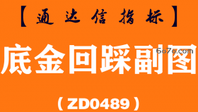 [ZD0489]底金回踩副图-通达信指标公式