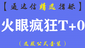 【通达信指标】疯狂T+0-分时副图指标公式股票解套 中文提示（手机+电脑）