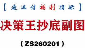 [ZS260201]决策王抄底副图－通达信指标源码分享