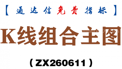 [ZX260611]K线组合主图－通达信指标源码分享