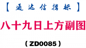 [ZD0085]八十九日上方副图-通达信指标公式