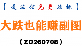 [ZD260708]大跌也能赚副图－通达信指标源码分享