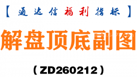 [ZD260212]解盘顶底副图－通达信指标源码分享