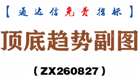 [ZX260827]顶底趋势副图－通达信指标源码分享