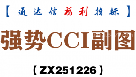 [ZX251226]强势CCI副图－通达信指标源码分享