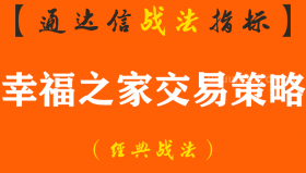 【通达信经典战法】股票在拉升中突然出现一根"缩量大阴线"，你明白是怎么回事吗？幸福之家交易策略为你解密!（Z121）