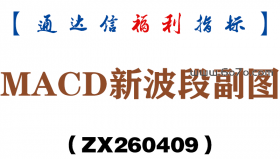 [ZX260409]MACD新波段副图－通达信指标源码分享