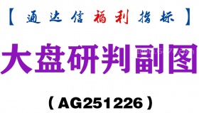 [AG251226]大盘研判副图－通达信指标源码分享