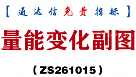 [ZS261015]量能变化副图-通达信指标源码分享
