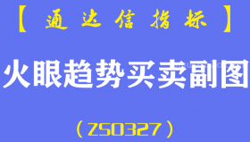 [ZS0327]火眼趋势买卖副图-通达信指标公式-分时T+0