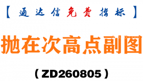 [ZD260805]抛在次高点副图－通达信指标源码分享