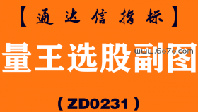 [ZD0231]量王选股副图-通达信指标公式