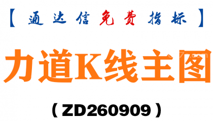 [ZD260909]力道K线主图-通达信指标源码分享