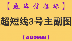 [AG0966]超短线3号主副图-通达信指标公式-阴线买入