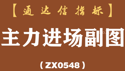 [ZX0548]主力进场副图-通达信指标公式
