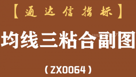[ZX0064]均线三粘合副图-通达信指标公式