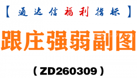 [ZD260309]跟庄强弱副图－通达信指标源码分享