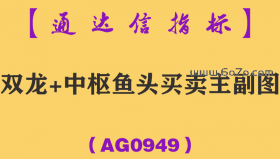 [AG0949]双龙+中枢鱼头买卖主副图-通达信指标公式