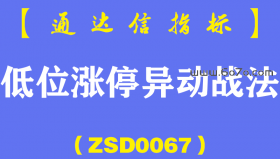 [ZSD0067]低位涨停异动战法:板后回阴找买点!附广谱型选股公式...