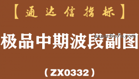 [ZX0332]极品中期波段副图-通达信指标公式