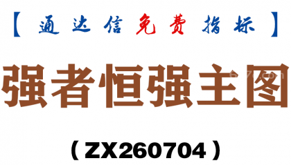 [ZX260704]强者恒强主图－通达信指标源码分享