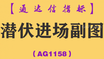 [AG1158]潜伏进场副图-通达信指标公式