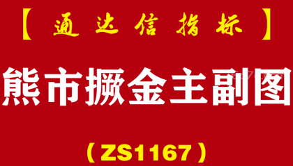 [ZS1167]熊市撅金主副图-通达信指标公式-抄底系列预警