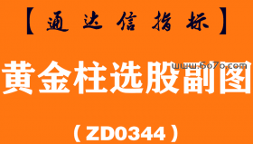 [ZD0344]黄金柱选股副图-通达信指标公式