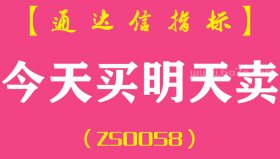 [ZS0058]今天买明天卖-通达信主图指标公式