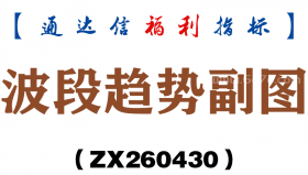 [ZX260430]波段趋势副图－通达信指标源码分享