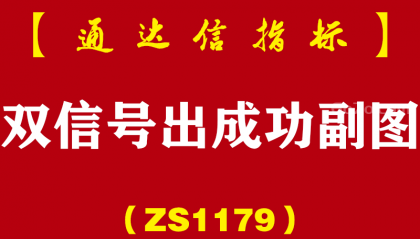 [ZS1179]双信号出成功副图-通达信指标公式