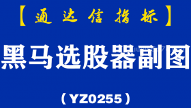 [YZ0255]黑马选股器副图-通达信指标公式