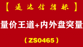 [ZS0465]量价王道+内外盘突量副图-通达信指标公式-找底、拉升、出牛易操作