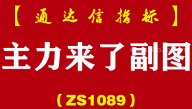 [ZS1089]主力来了副图-通达信指标公式-用主力的思维介入