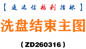 [ZD260316]洗盘结束主图－通达信指标源码分享