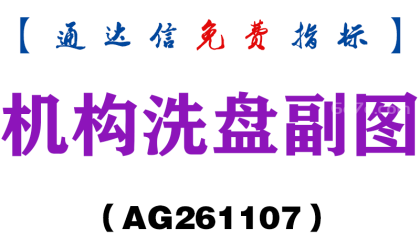 [AG261107]机构洗盘副图-通达信指标源码分享