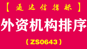 [ZS0643]外资机构排序-通达信指标公式-排序指标