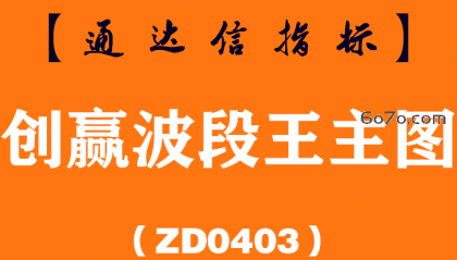 [ZD0403]创赢波段王主图-通达信指标公式