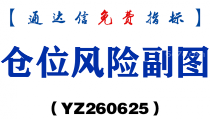 [YZ260625]仓位风险副图－通达信指标源码分享