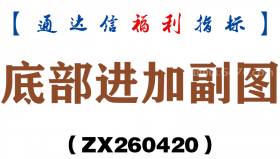 [ZX260420]底部进加副图－通达信指标源码分享