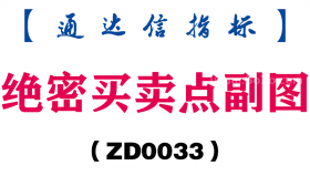 [ZD0033]绝密买卖点副图-通达信指标公式
