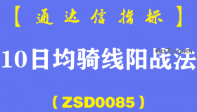 [ZSD0085]10日均骑线阳战法:失败案例是想让大家多一份理性,不要有必涨意识,而是首先想到失败如何处理