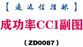 [ZD0087]成功率CCI副图-通达信指标公式